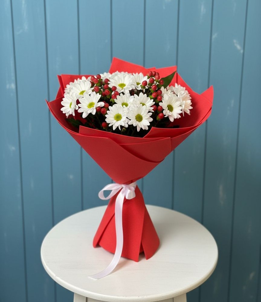 Букет цветов из: Хризантемы в Протекино