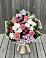 Букет цветов из: Альстромерии, Гвоздики, Розы и Хризантемы в Протекино