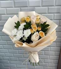Букет цветов из:  Розы и Хризантемы в Протекино