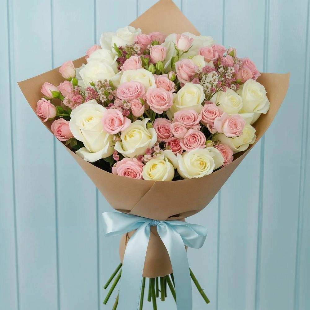 Букет цветов из: Розы в Протекино