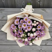 Букет цветов из:  Розы и Хризантемы #REPLACE_PRED# Протекино