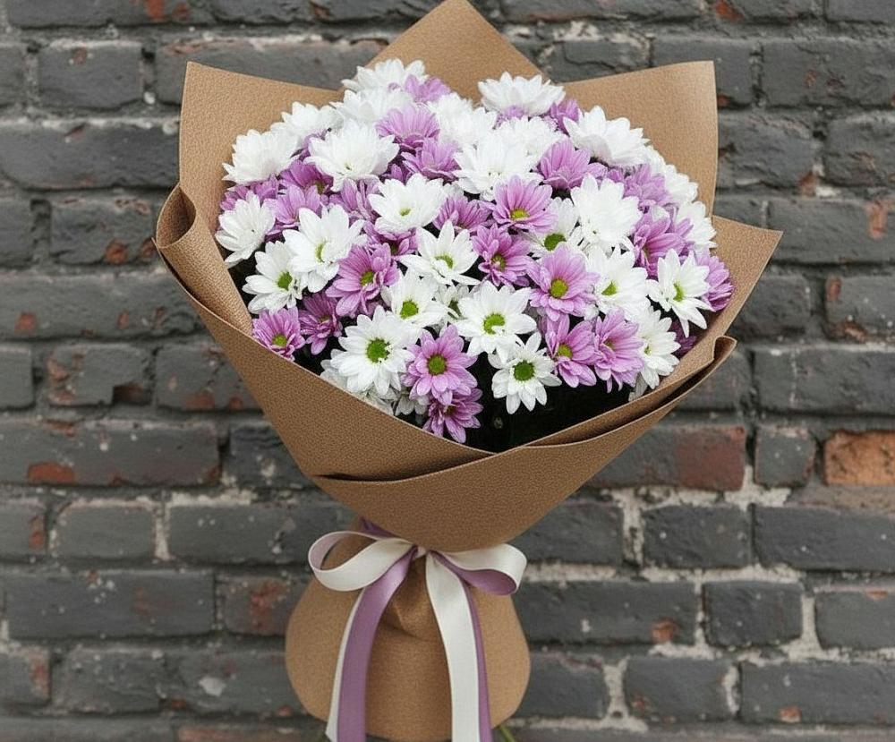 Букет цветов из: Хризантемы в Протекино