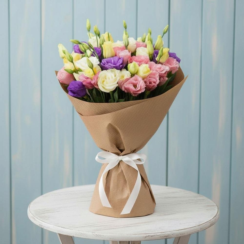 Букет цветов из: Лизиантусы в Протекино