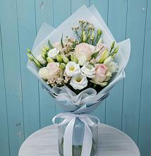 Букет цветов из:  Розы и Лизиантусы в Протекино