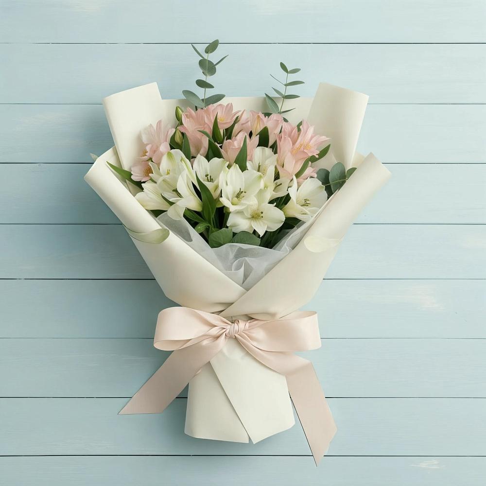 Букет цветов из: Альстромерии в Протекино