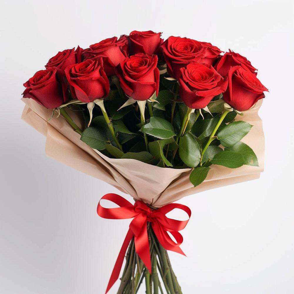 Букет 11 Красных роз Эдлесс Лав в Протекино