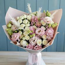 Букет цветов из:  Альстромерии и Розы в Протекино