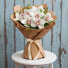 Букет цветов из:  Орхидеи и Розы в Протекино