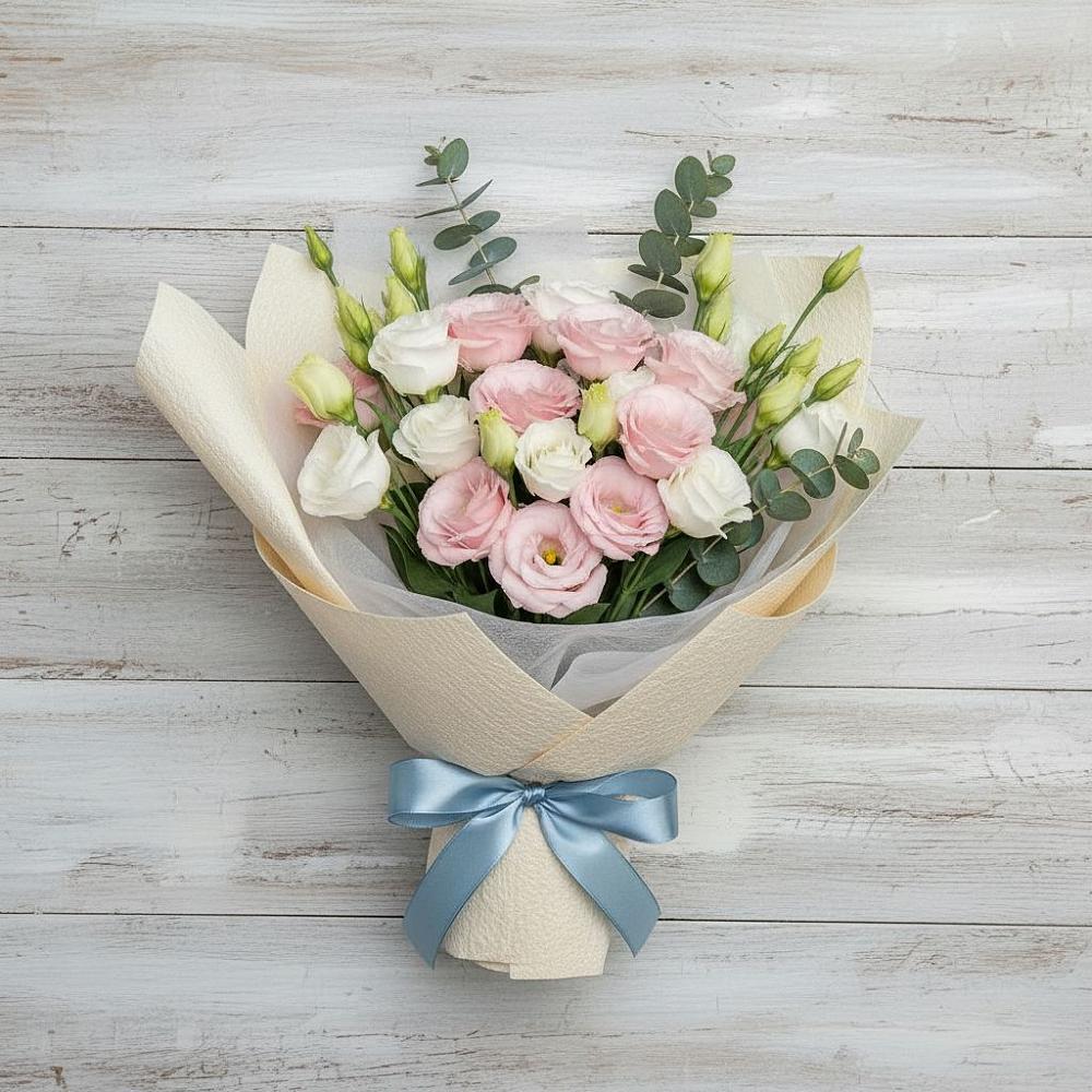 Букет цветов из: Лизиантусы в Протекино